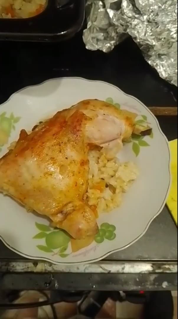 Пиле с ориз 